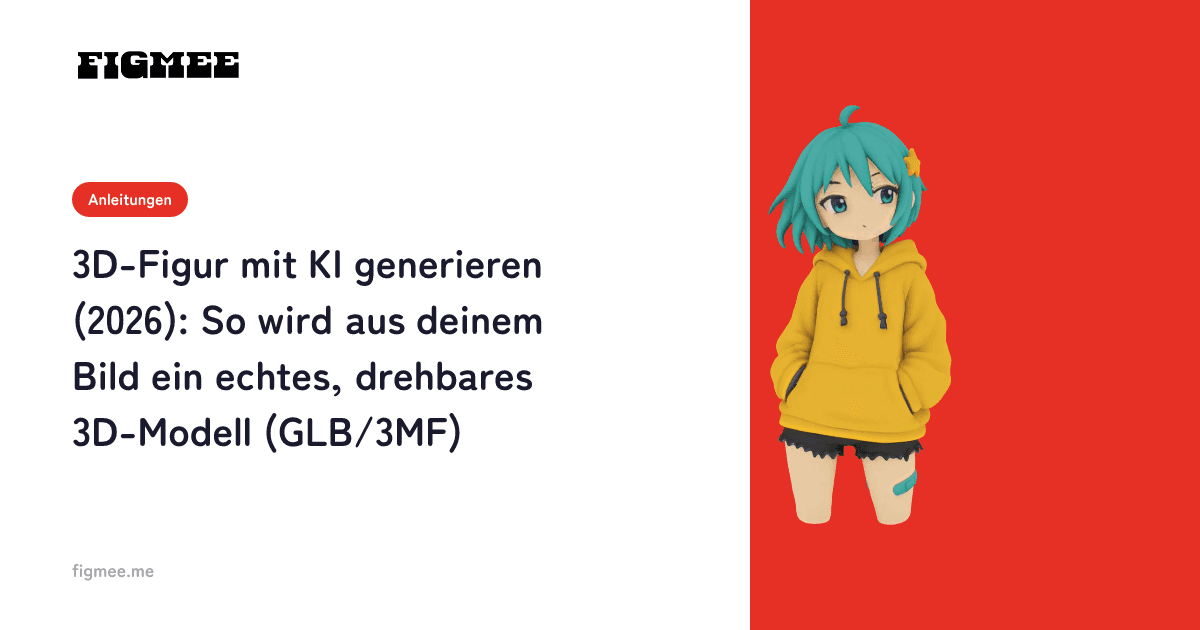 3D-Figur mit KI generieren (2026): So wird aus deinem Bild ein echtes, drehbares 3D-Modell (GLB/3MF)