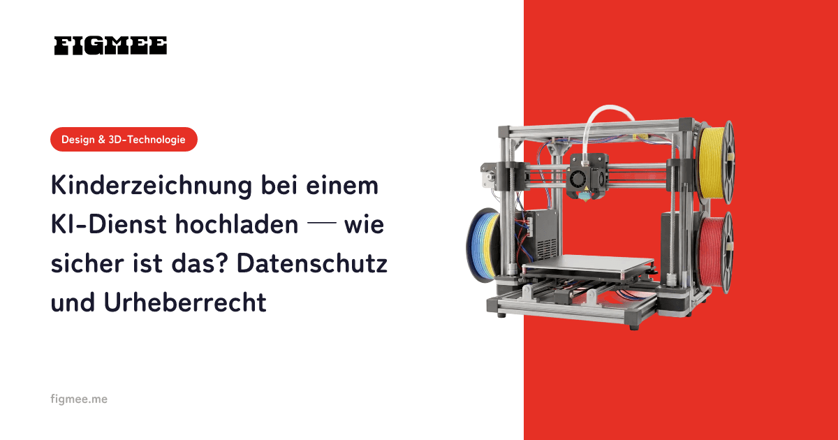 Kinderzeichnung bei einem KI-Dienst hochladen — wie sicher ist das? Datenschutz und Urheberrecht