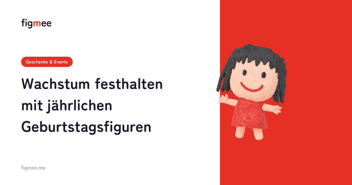 Wachstum festhalten mit jährlichen Geburtstagsfiguren
