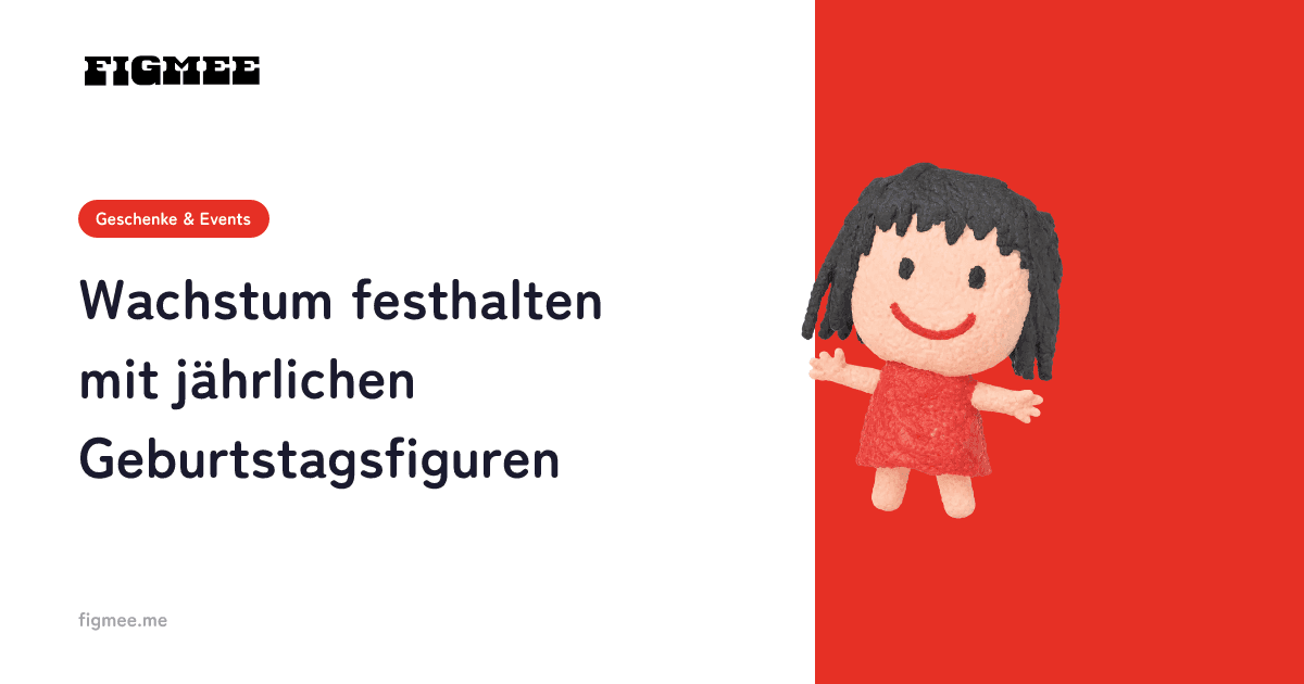 Wachstum festhalten mit jährlichen Geburtstagsfiguren