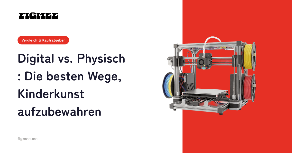 Digital vs. Physisch: Die besten Wege, Kinderkunst aufzubewahren