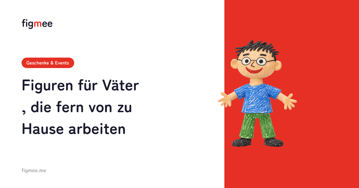 Figuren für Väter, die fern von zu Hause arbeiten
