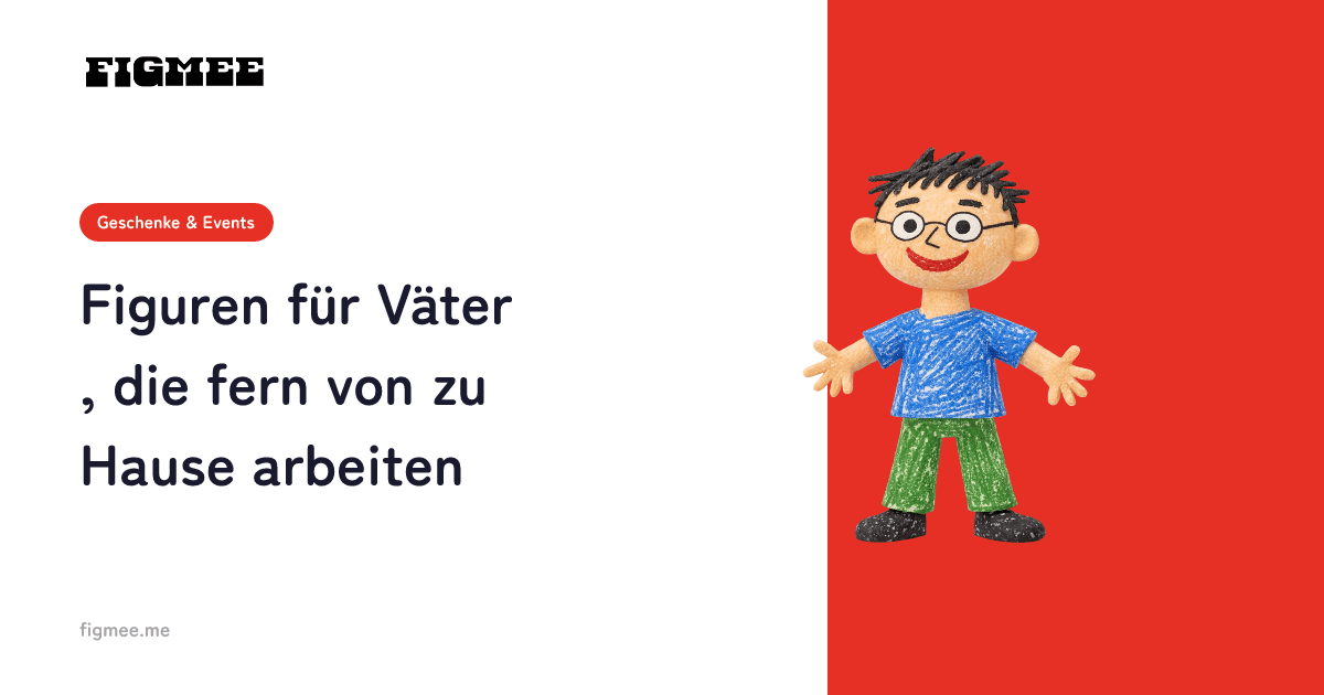 Figuren für Väter, die fern von zu Hause arbeiten
