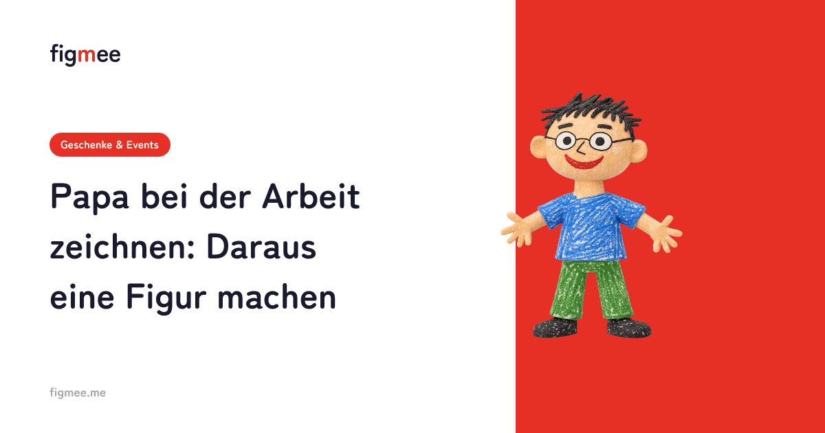 Papa bei der Arbeit zeichnen: Daraus eine Figur machen