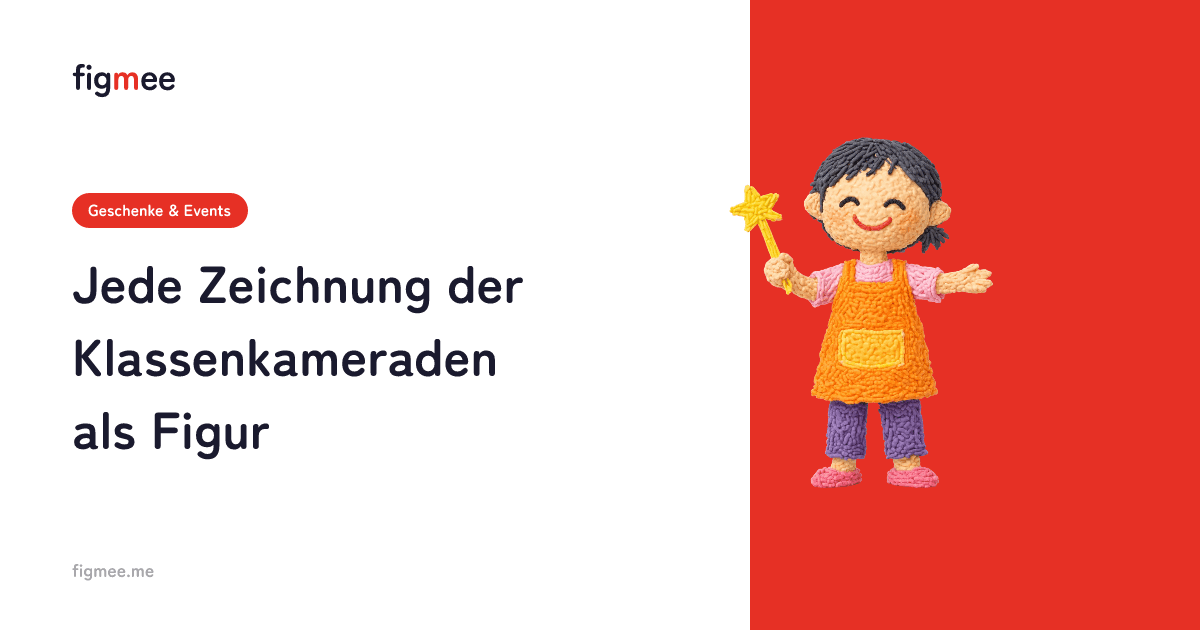 Jede Zeichnung der Klassenkameraden als Figur