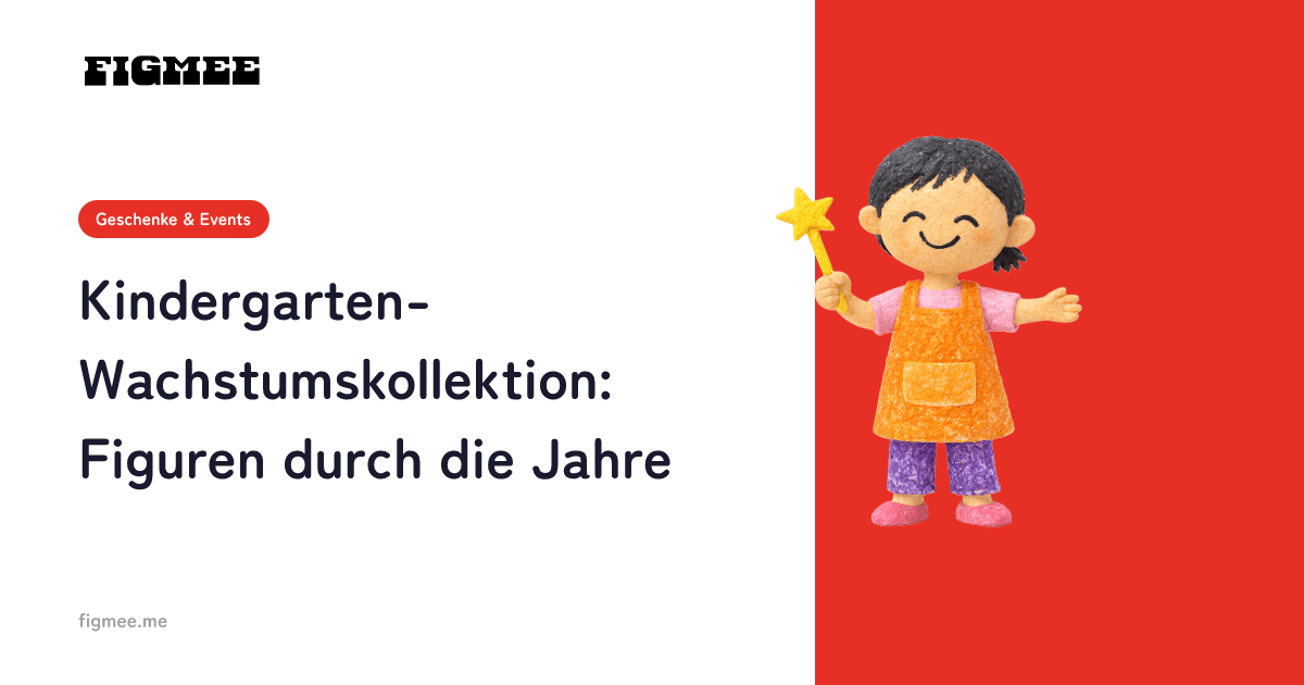 Kindergarten-Wachstumskollektion: Figuren durch die Jahre