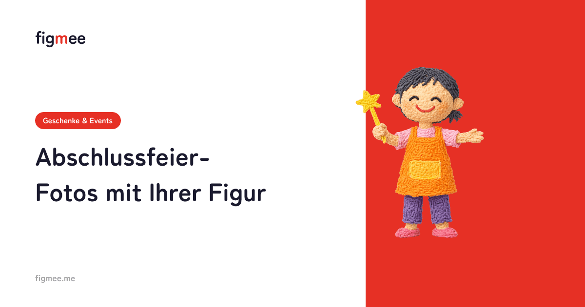 Abschlussfeier-Fotos mit Ihrer Figur