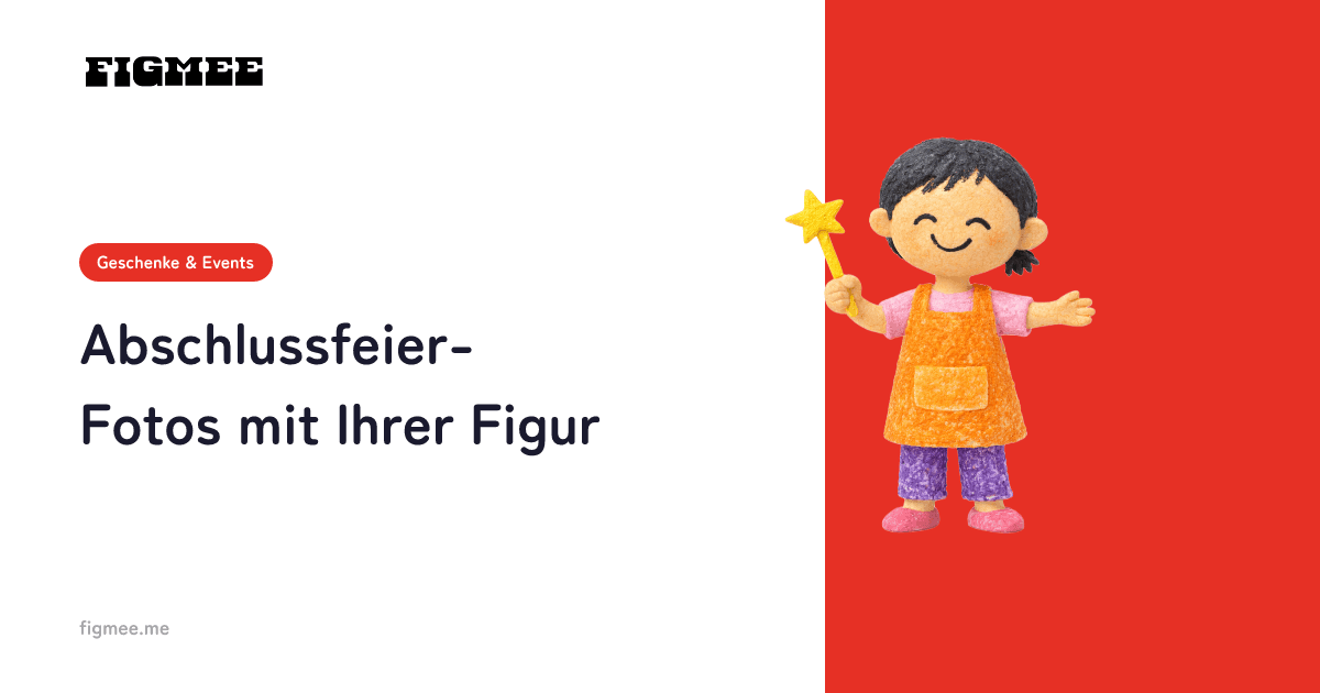 Abschlussfeier-Fotos mit Ihrer Figur