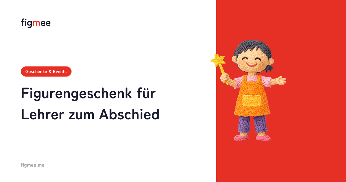 Figurengeschenk für Lehrer zum Abschied