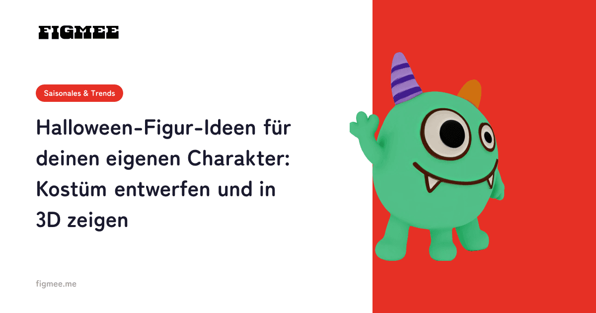 Halloween-Figur-Ideen für deinen eigenen Charakter: Kostüm entwerfen und in 3D zeigen
