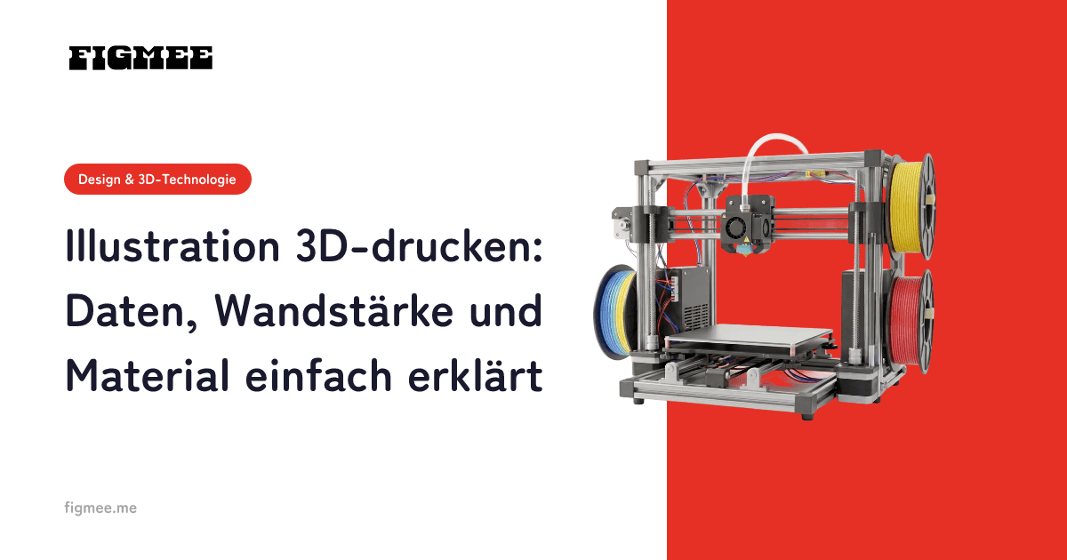 Illustration 3D-drucken: Daten, Wandstärke und Material einfach erklärt