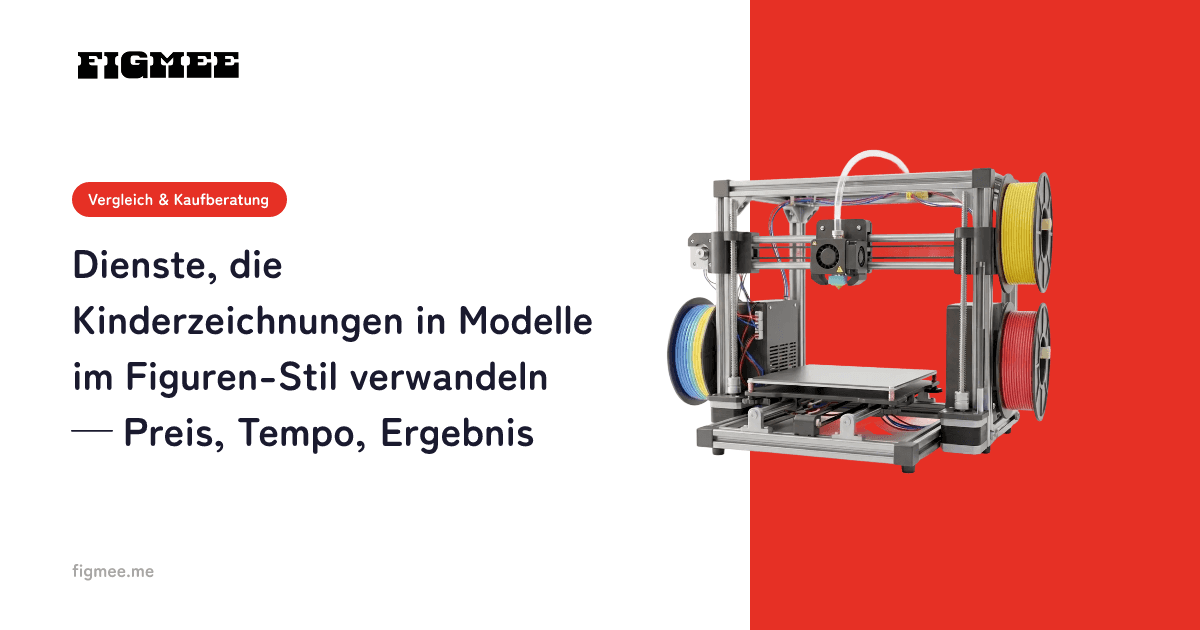 Dienste, die Kinderzeichnungen in Modelle im Figuren-Stil verwandeln — Preis, Tempo, Ergebnis
