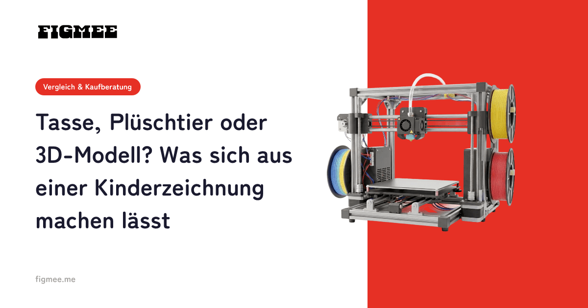 Tasse, Plüschtier oder 3D-Modell? Was sich aus einer Kinderzeichnung machen lässt
