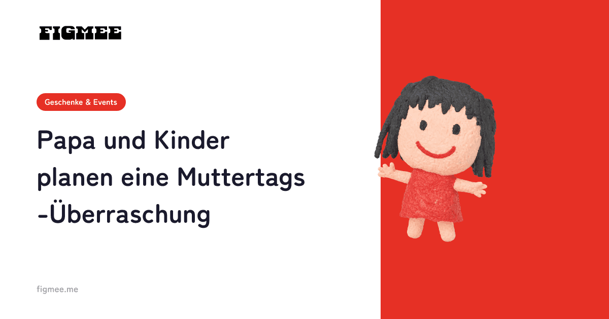 Papa und Kinder planen eine Muttertags-Überraschung
