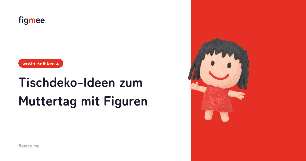 Tischdeko-Ideen zum Muttertag mit Figuren