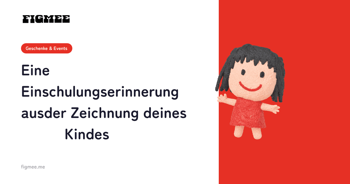 Eine Einschulungserinnerung aus der Zeichnung deines Kindes