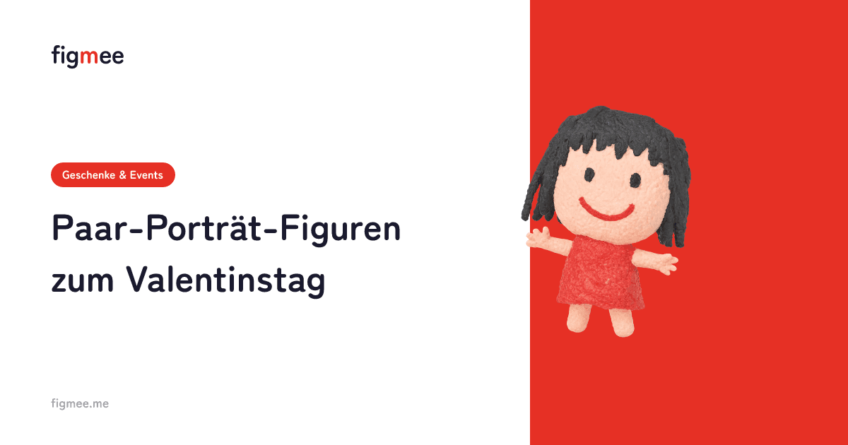 Paar-Porträt-Figuren zum Valentinstag
