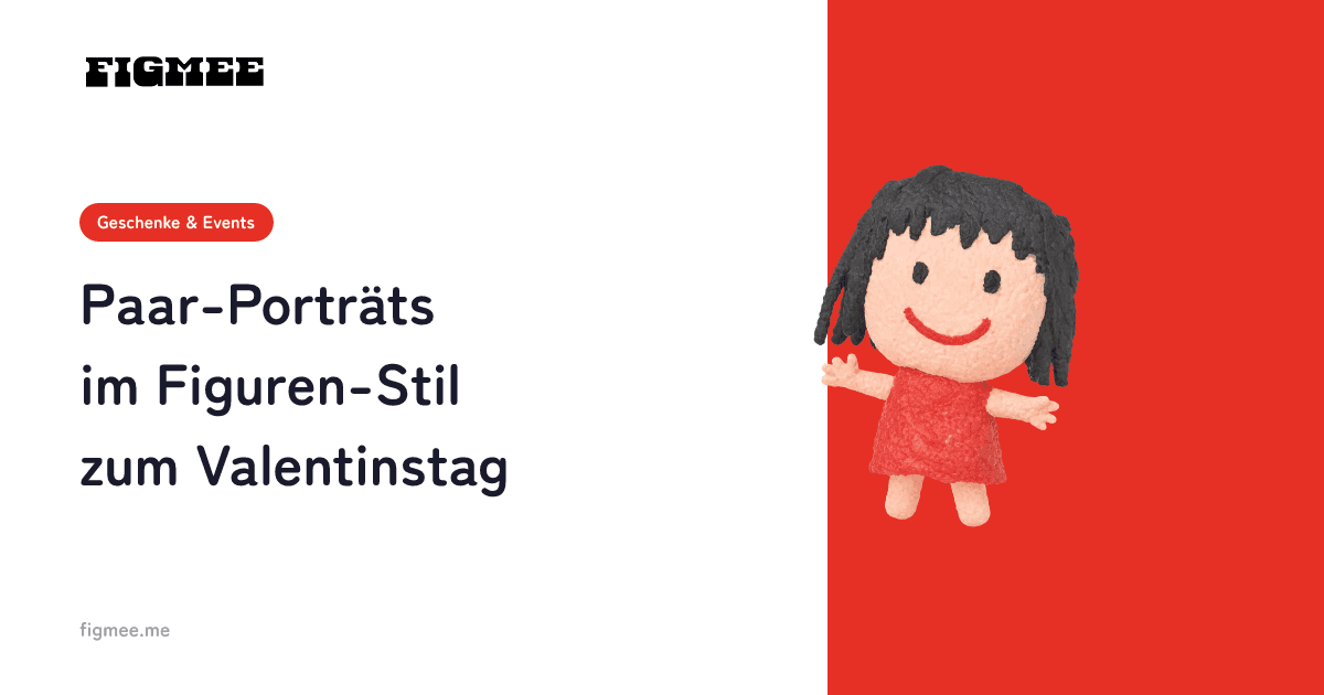 Paar-Porträts im Figuren-Stil zum Valentinstag