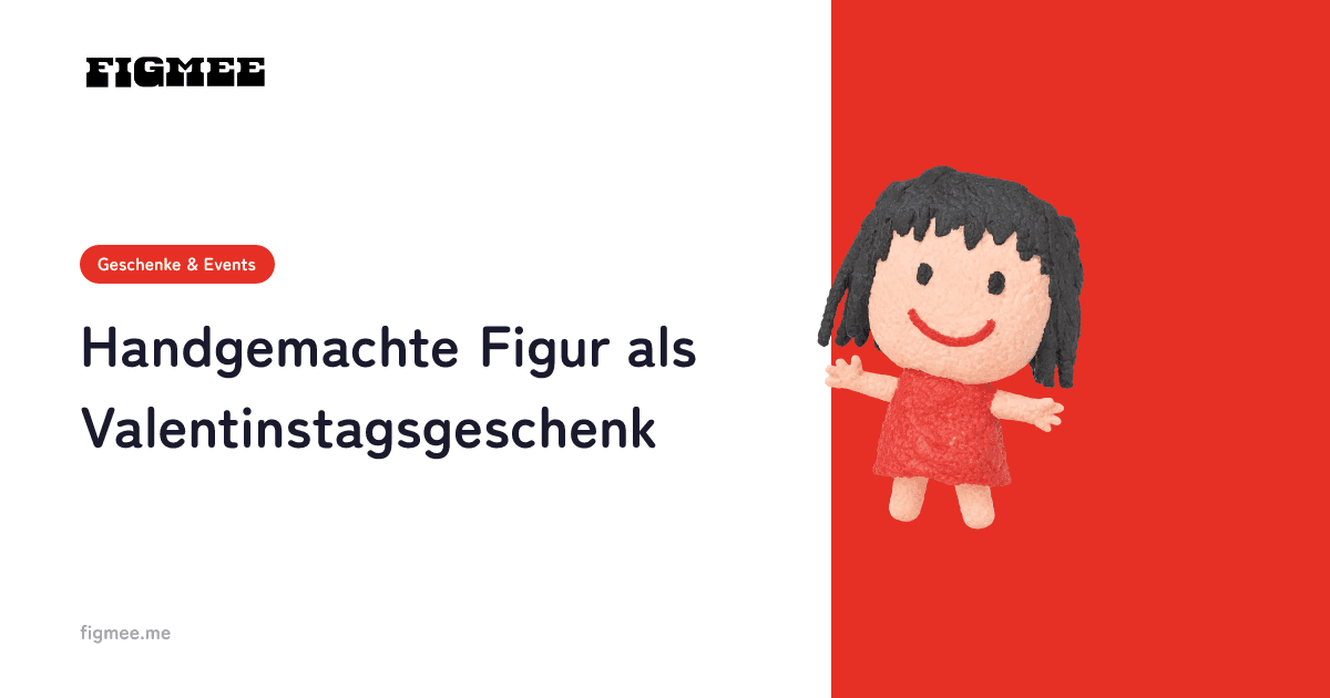 Handgemachte Figur als Valentinstagsgeschenk