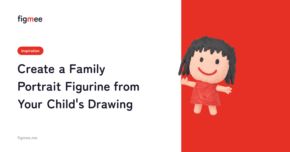 Create a Family Portrait Figurine from Your Child's Drawing