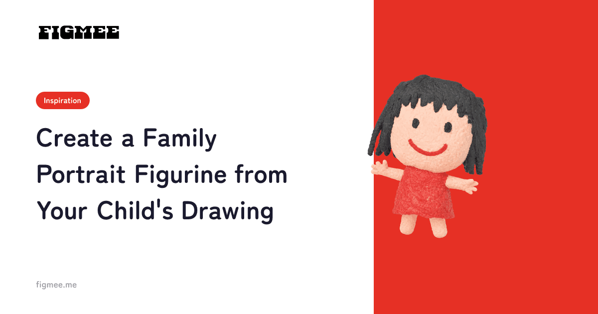 Create a Family Portrait Figurine from Your Child's Drawing
