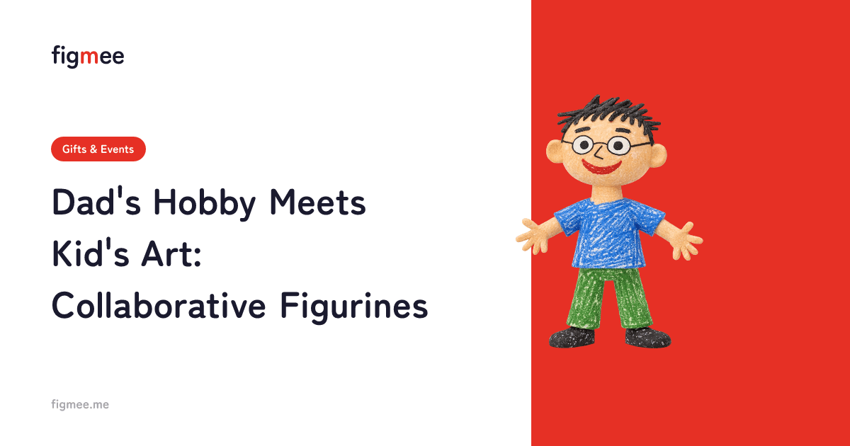 Dad's Hobby Meets Kid's Art: Collaborative Figurines