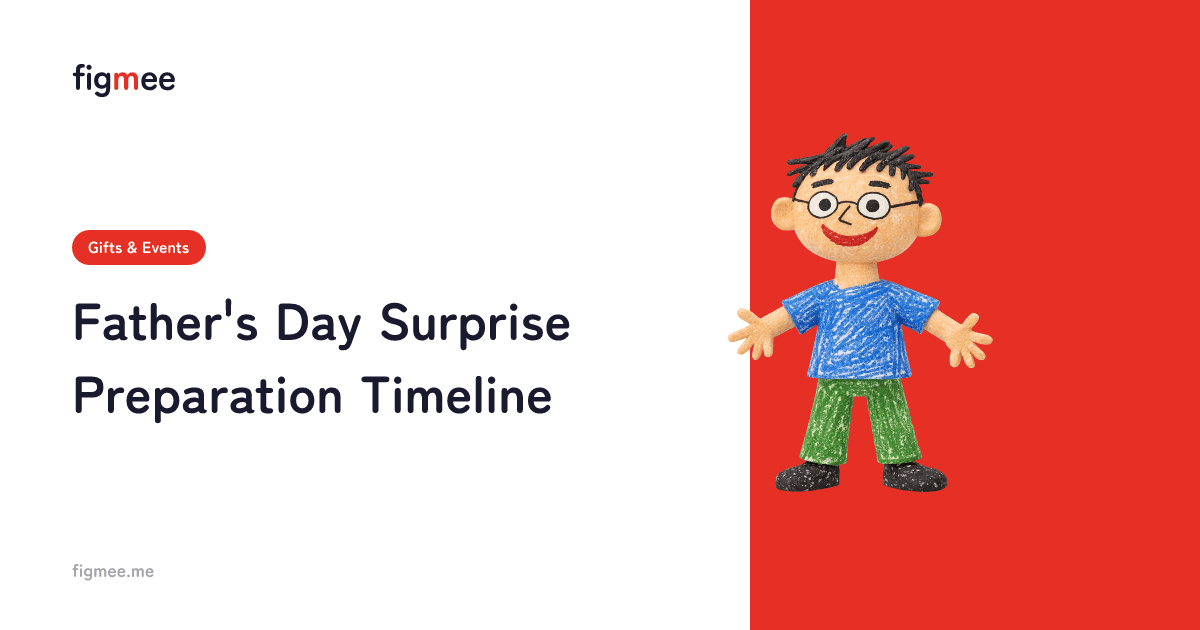 Father's Day Surprise Preparation Timeline