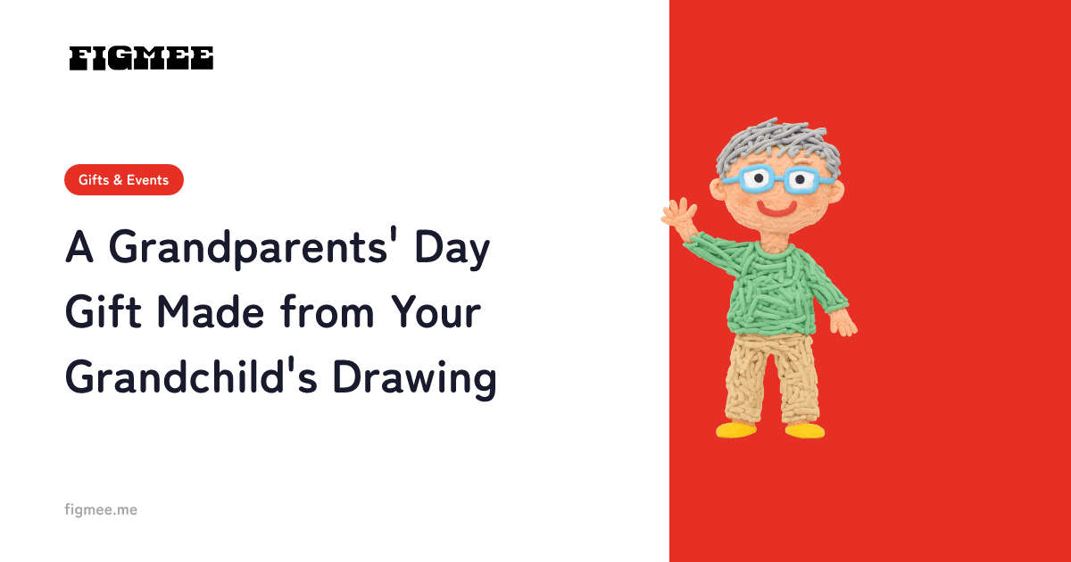 A Grandparents' Day Gift Made from Your Grandchild's Drawing