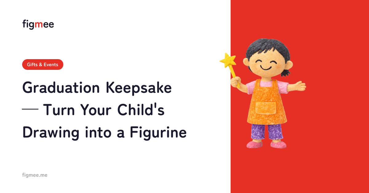 Graduation Keepsake — Turn Your Child's Drawing into a Figurine