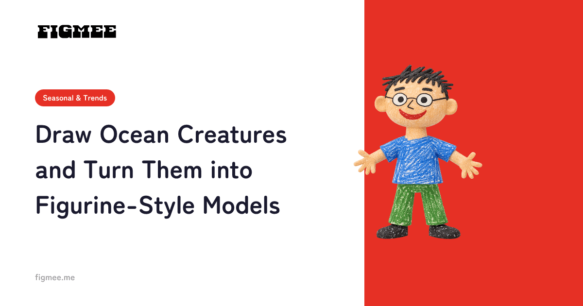 Draw Ocean Creatures and Turn Them into Figurine-Style Models