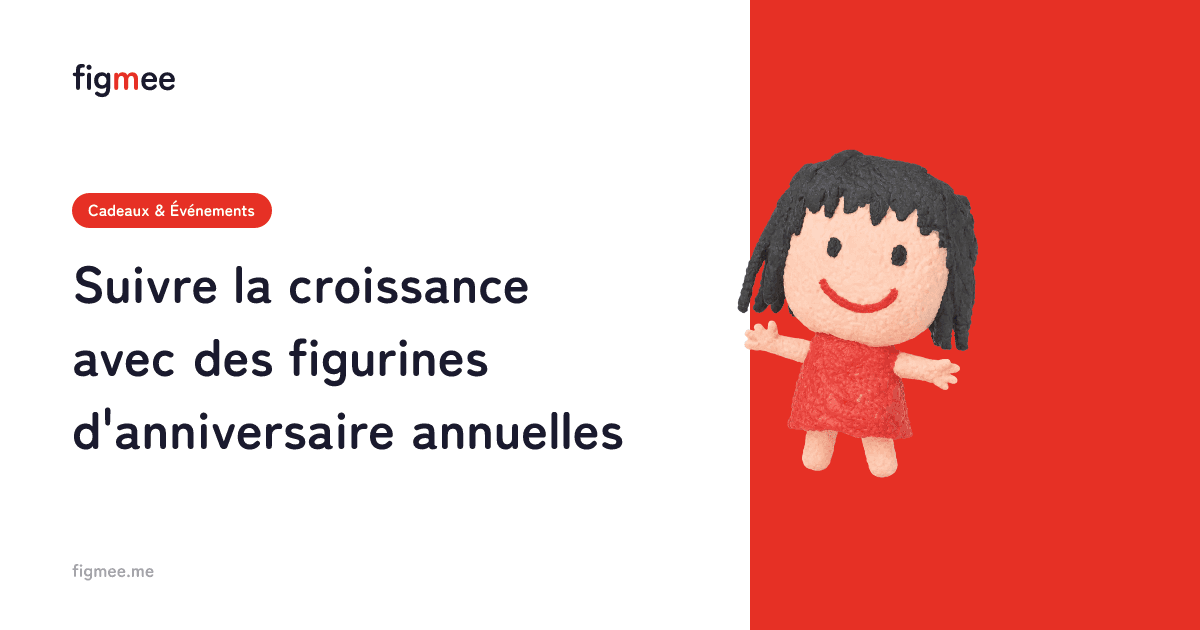 Suivre la croissance avec des figurines d'anniversaire annuelles