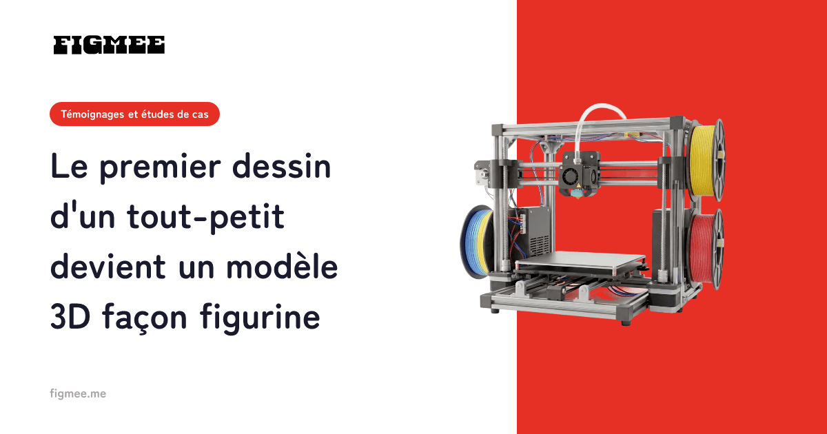 Le premier dessin d'un tout-petit devient un modèle 3D façon figurine