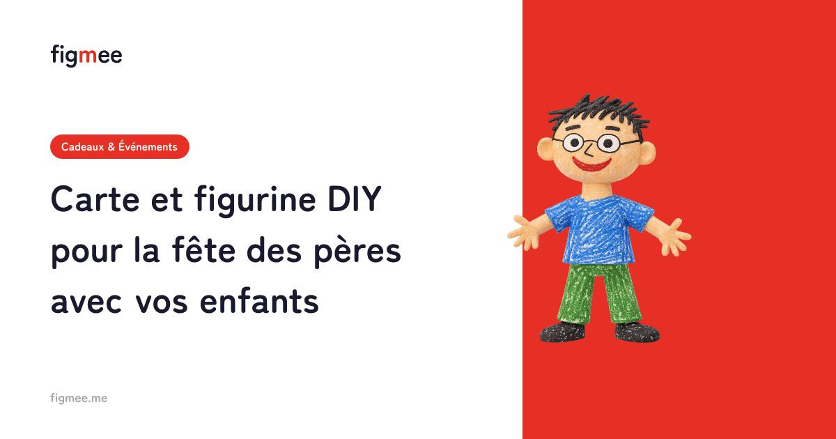 Carte et figurine DIY pour la fête des pères avec vos enfants