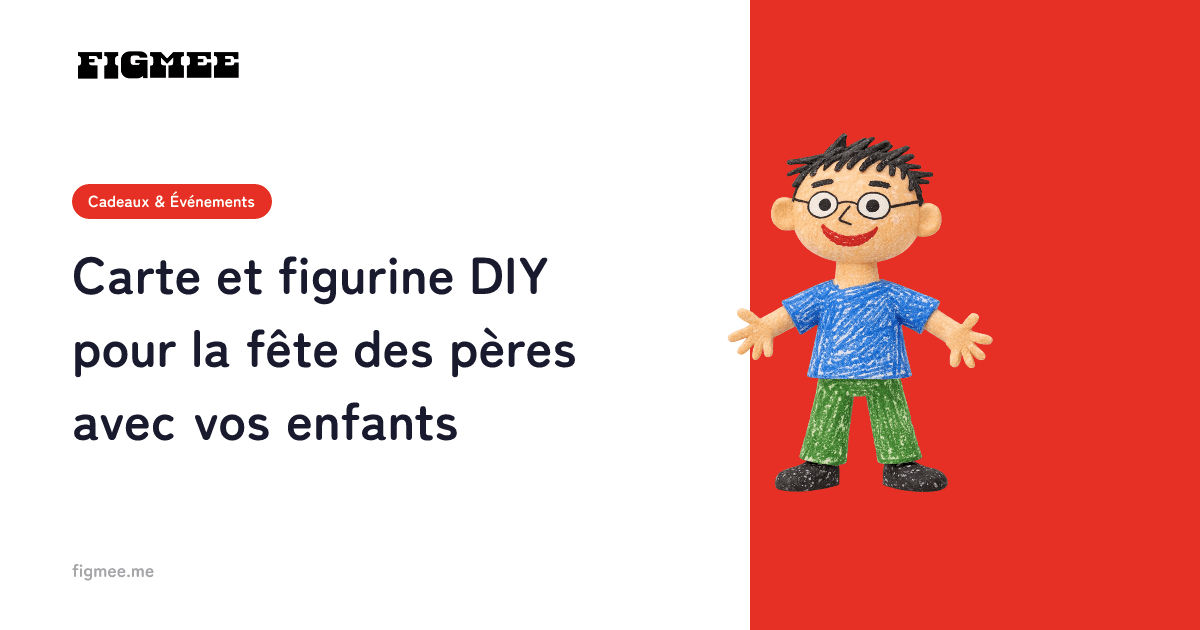Carte et figurine DIY pour la fête des pères avec vos enfants
