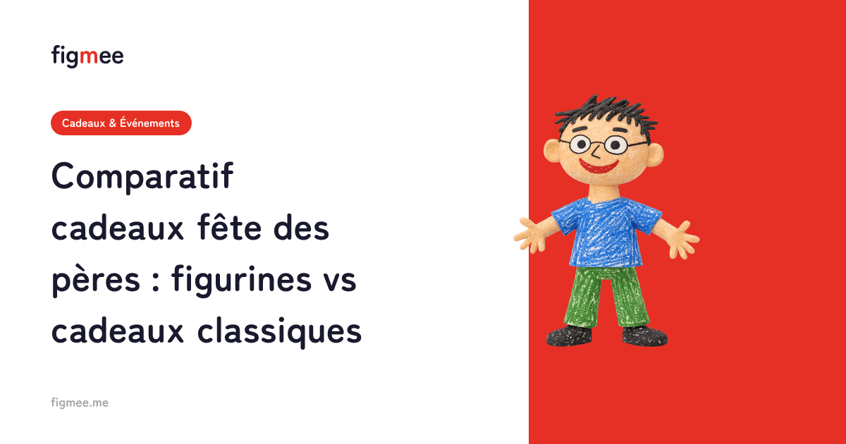 Comparatif cadeaux fête des pères : figurines vs cadeaux classiques