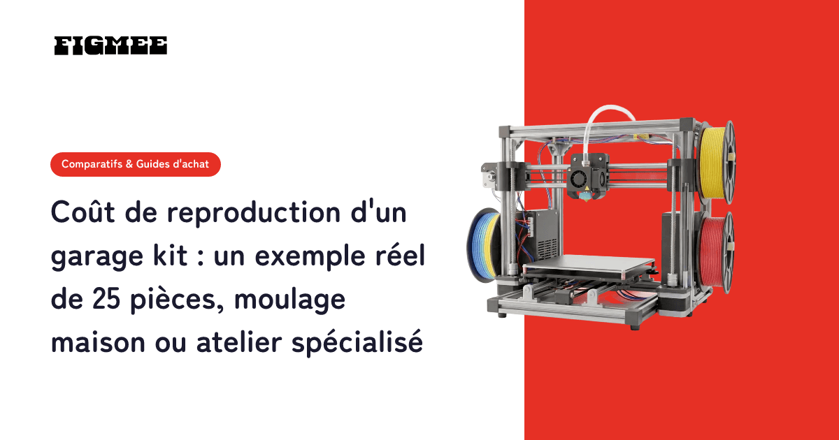 Coût de reproduction d'un garage kit : un exemple réel de 25 pièces, moulage maison ou atelier spécialisé