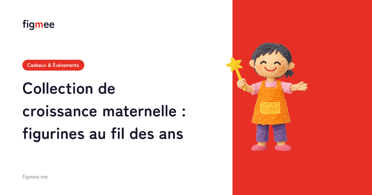 Collection de croissance maternelle : figurines au fil des ans