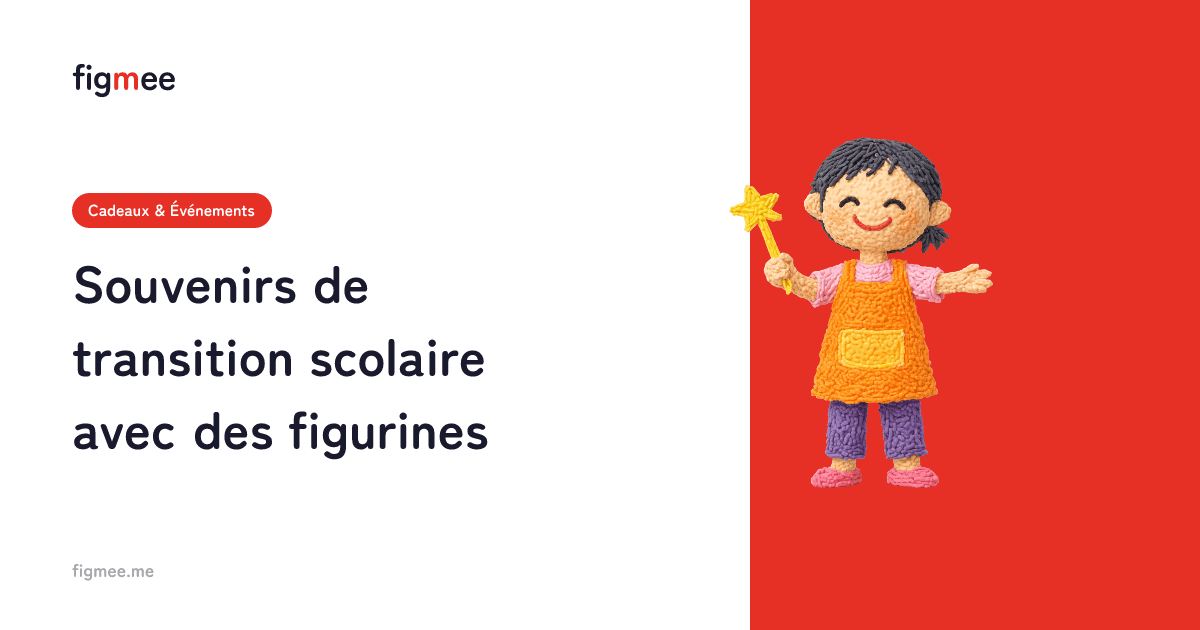 Souvenirs de transition scolaire avec des figurines
