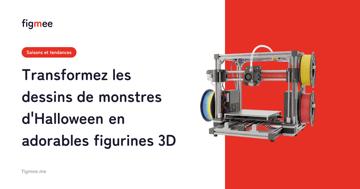 Transformez les dessins de monstres d'Halloween en adorables figurines 3D