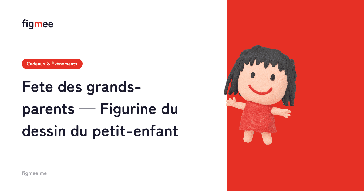 Fete des grands-parents — Figurine du dessin du petit-enfant