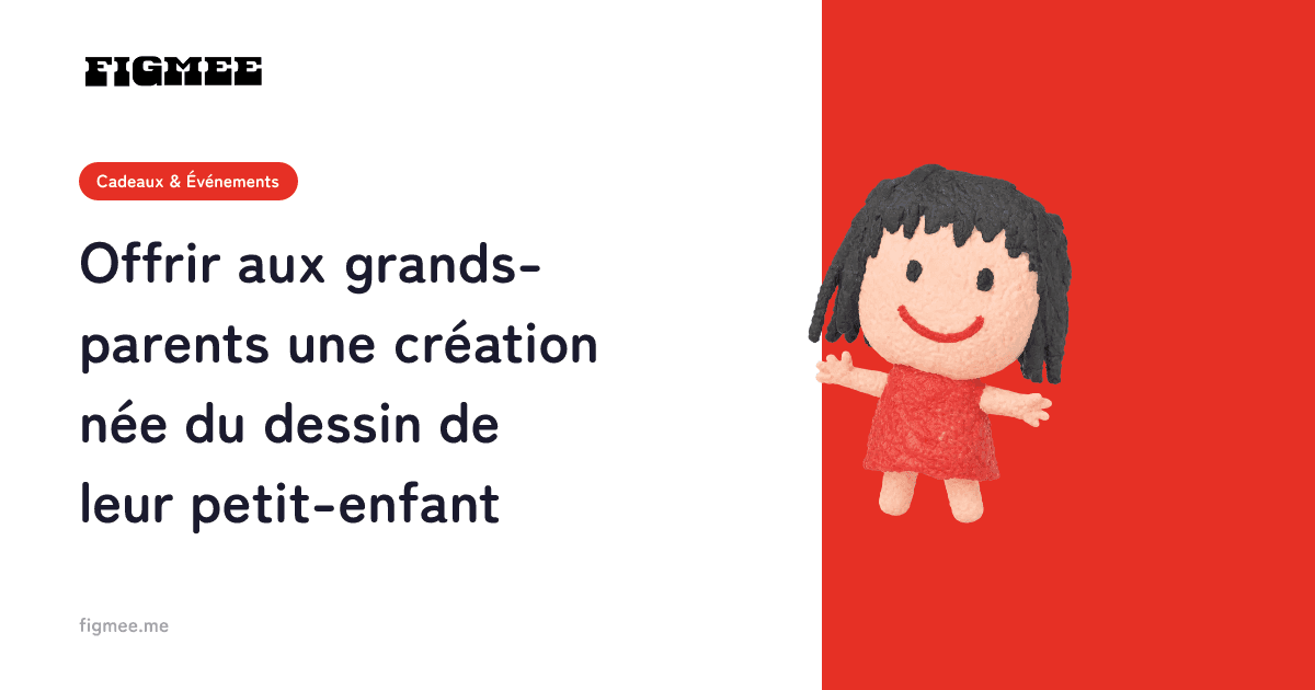 Offrir aux grands-parents une création née du dessin de leur petit-enfant