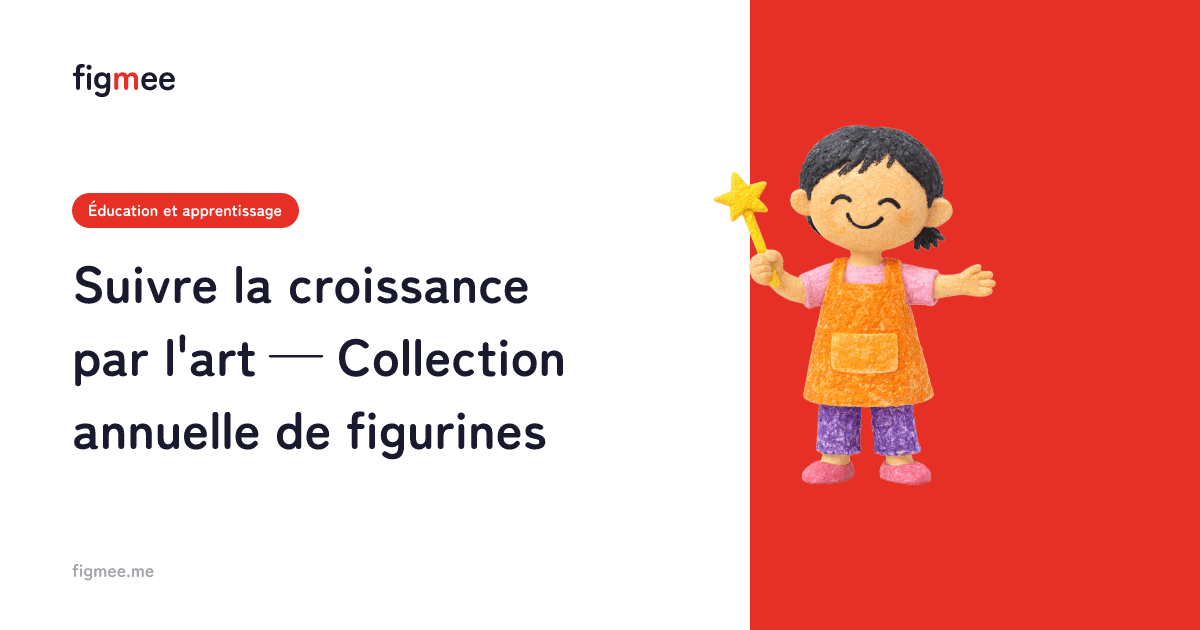 Suivre la croissance par l'art — Collection annuelle de figurines