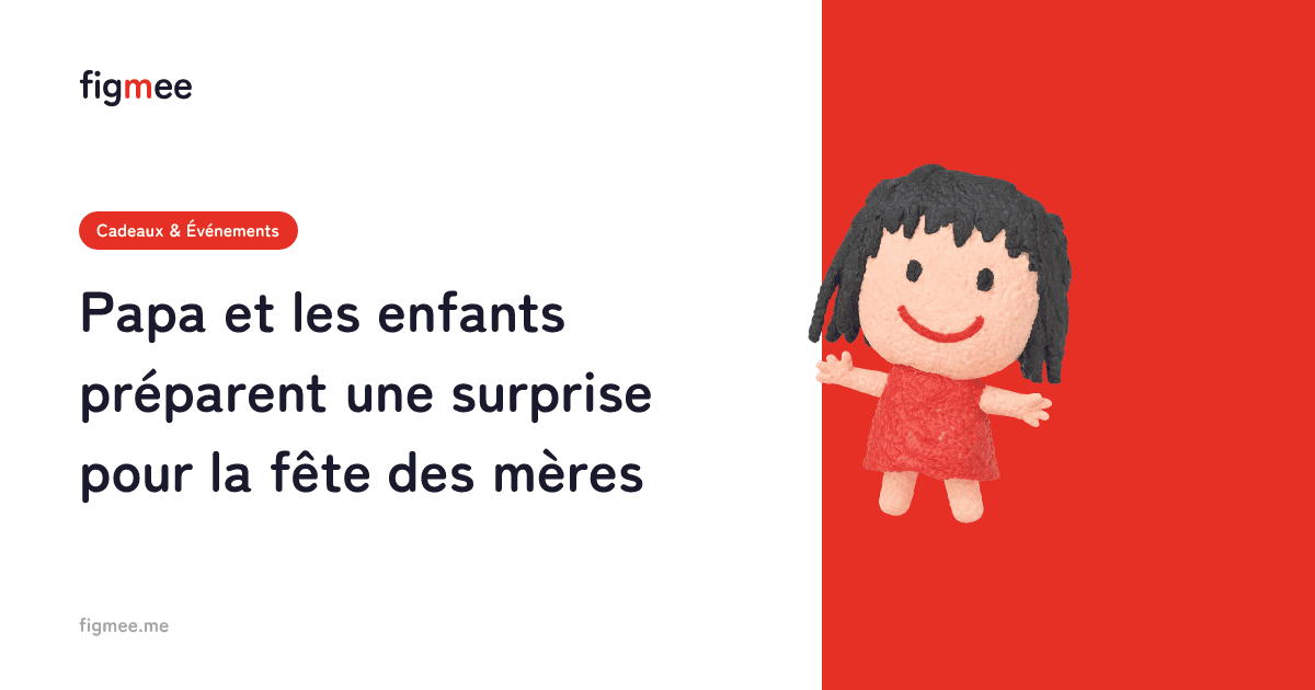 Papa et les enfants préparent une surprise pour la fête des mères
