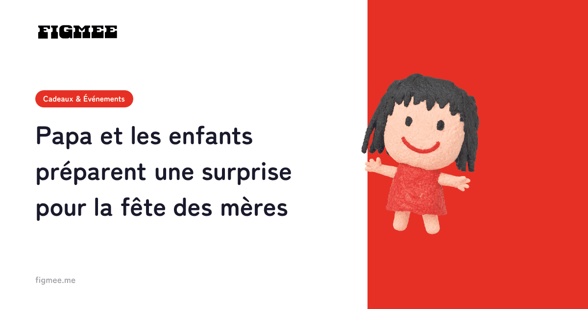 Papa et les enfants préparent une surprise pour la fête des mères