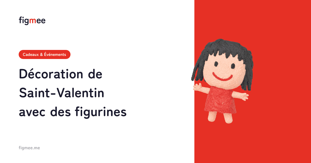Décoration de Saint-Valentin avec des figurines