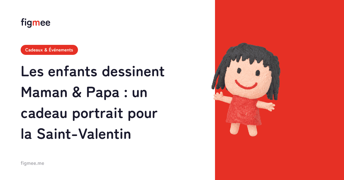 Les enfants dessinent Maman & Papa : un cadeau portrait pour la Saint-Valentin