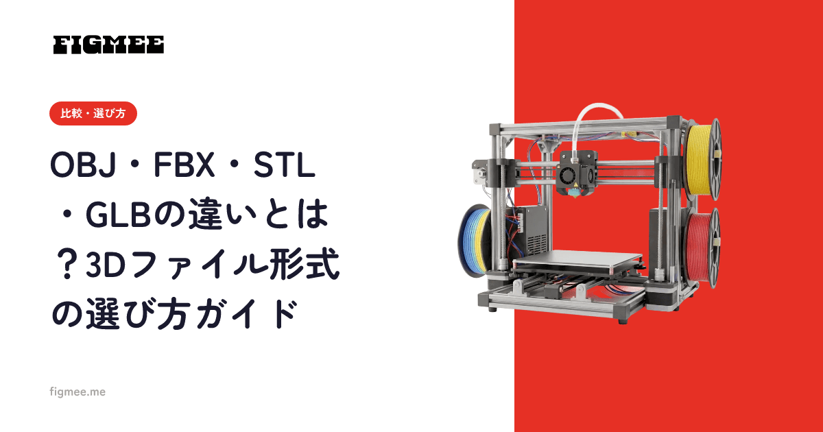 OBJ・FBX・STL・GLBの違いとは?3Dファイル形式の選び方ガイド