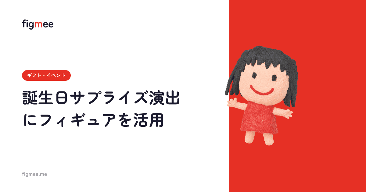 誕生日サプライズ演出にフィギュアを活用