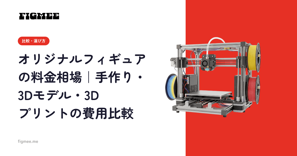 オリジナルフィギュアの料金相場|手作り・3Dモデル・3Dプリントの費用比較