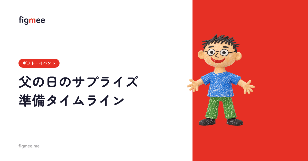 父の日のサプライズ準備タイムライン